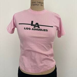 Deadstock early 2000s light pink baby tee